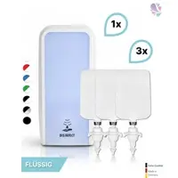 Blanc HYGIENIC SET: Desinfektionsspender SENSOR, berührungslos Blanc Cosmos + 3x 1-L Haut- und Händedesinfektion - PRODUKTSET : Farbe - Weiß
