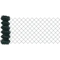 vidaXL Maschendrahtzaun 10 x 0,6 m Stahl Grün