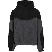 Urban Classics Kapuzenpullover "Weavy Colorblock Teddy Hoodie" 1 Stk.