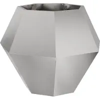 vidaXL Pflanzkübel Silber 75 x 75 x 60 cm Edelstahl