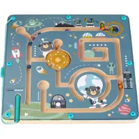 Kinder and Kids - Labyrinth mit Magnetstift und Kugeln, Weltraum