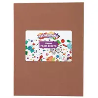 Colorations - Foam Vellen Bruin, 10st.