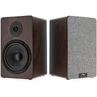 AVCOM 6" Regallautsprecher-Paar Nussbaum