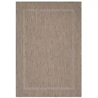 Carpetsale24 In- & Outdoor Teppich - Wetterfestes Flachgewebe in Sisal-Optik mit Bordüre, Küchenteppich, Terrasse, Wohnzimmer Grösse: 60x100 cm