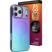 Zagg Milan Snap, Cover, Apple, iPhone 17 Pro Max, 17,5 cm (6.9"), Grün, Blau