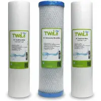 TWaLa 10' Filter Set 3-teilig Trinkwasser Filter für RO Umkehrosmose, Brunnenwasser, Wasserfilter