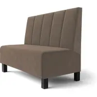 GGM Möbel Schmidt F | Gastrobank | B:H 200 x 100 cm | Taupe | Tief Gestreift | Samt