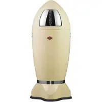 M. Westermann & Co. GmbH Wesco Mülleimer Spaceboy, Abfallsammler, Abfalleimer, Stahlblech, Mandel, 35 L, 138631-23