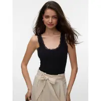 Vero Moda Tanktop "VMNANA LACE TANK TOP JRS NOOS" Baumwollmischung