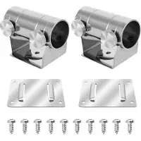 OEM Metall-Parasolhalter-Set - 2 Teile - Montageplatte und Mutter-Schrauben - Für Terrasse und Außenbereich - Angeln - Ø kleiner als 29 mm Parasolhalter