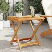 vidaXL Möbel Gartentisch Klappbar 50x50x50 cm Massivholz Akazie - Gartentische 364893