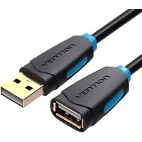 Vention CBCBD, 0,5 m, USB A, USB A, USB 2.0, Schwarz