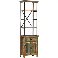 vidaXL Highboard 55x30x180 cm Altholz Massiv