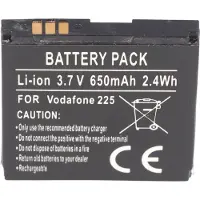 AccuCell Akku passend für Handy Vodafone 125, 225, 246 Akkutyp Li3706T42P3h38385 Abmessungen 37,85x37,85x5,7mm