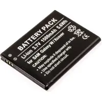 AccuCell Akku passend für Samsung Galaxy W, Samsung Galaxy S WiFi 3.6, Samsung Galaxy Xcover, Omnia W, Wave 3, Samsung GT-i8150