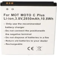 AccuCell Akku passend für Motorola MOTO C Plus, Li-Ion, 3,8V, 2850mAh, 10,8Wh