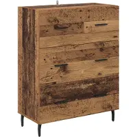 vidaXL Sideboard Altholz 69,5 x 34 x 90 cm Verbundholz und Eisen