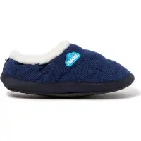 Nuvola . Hausschuhe für Herren Damen rutschfester Sohle warm gepolstert bequem blau 44-45 - UNCODY