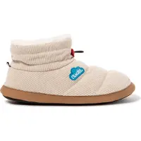 Nuvola . Hausschuhe für Herren Damen rutschfester Sohle warm gepolstert bequem creme 46-47 - UNBODY