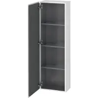 Duravit Halbhochschrank L-Cube 40x24,3x132cm, Tür rechts, Eiche schwarz