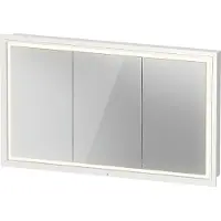 Duravit Spanplattenschraube mit Türanschlag L-Cube LED, 120x70x15,5cm, weiß matt