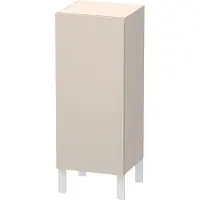 Duravit Halbhochschrank L-Cube individual, Tür links, taupe supermatt