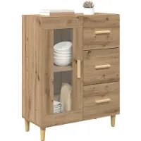 vidaXL Sideboard Artisan-Eiche 69,5 x 34 x 90 cm Holzwerkstoff