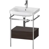 Duravit Möbelwaschtisch-Kombi Happy D.2 Plus 57,5x49cm, 1 HL, N geb, m Kons, 1 Lad