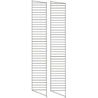 String - Bodenleiter für Regal 200 x 30 cm (2er Set), dunkelbraun