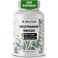 XTRA FUEL Nad+ Vorstufe - Nicotinamid Ribosid mit Niacin für Energie & Vitalität* 122 g Kapseln
