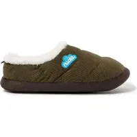 Nuvola . Hausschuhe für Herren Damen rutschfester Sohle warm gepolstert bequem grün 34-35 - UNCODY
