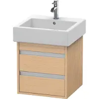 Duravit Waschtischunterschrank Ketho 45x44cm, Ei Nat, 2 Schubk., wandhängend