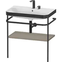 Duravit HP4737E9292 Metallk. mit Happy D.2 Plus bodenst.