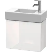 Duravit Waschtischunterschrank L-Cube 48x24x40cm, wandhängend, Tür li, Tau supermatt