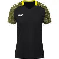 Jako Performance T-Shirt Damen - Soft Yellow / Schwarz | Größe: 34