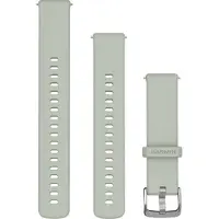 Garmin Schnellwechsel-armbänder, Silikon salbeigrau/silber 18 mm