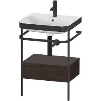 Duravit Möbelwaschtisch-Kombi Happy D.2 Plus 57,5x49cm, 1 HL, N geb, m Konso, 1 Lad