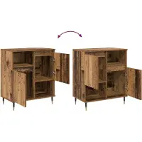 vidaXL Sideboards 2 Stk. Altholz