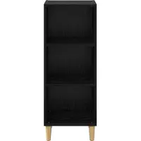 vidaXL Sideboard Schwarz Eichen-Optik 34,5 x 32,5 x 90 cm