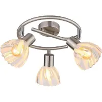 Globo Lighting Strahler Metall Nickel matt, 3x E14