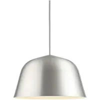 Muuto Ambit Pendelleuchte Ø 25 Grey - , Ambit, dimmbar, Grau, für Wohnzimmer, Aluminium, Design