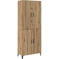 vidaXL Highboard 2 Stk. Artisan-Eiche 69,5 x 34 x 180 cm Holzwerkstoff