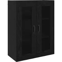 vidaXL Highboard 2 Stk. Schwarz Eichen-Optik 69,5 x 34 x 180 cm