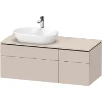 Duravit Waschtischunterbau L-CUBE 1220x482x550mm ta s-matt o ES taupe supermatt ohne Einrichtungssystem