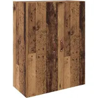 vidaXL Wandschrank 2 Stk. Altholz 69,5 x 34 x 90 cm Holzwerkstoff