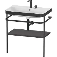 Duravit HP4737E8080 Metallk. mit Happy D.2 Plus bodenst.