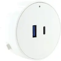 Schwaiger MSPW0310, Gerade, 240 V, 50 Hz, 0,5 A, Weiß, 6,2 cm