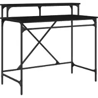 vidaXL Schreibtisch Schwarz Eichen-Optik 100 x 50 x 90 cm