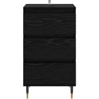 vidaXL Sideboard Schwarz Eichen-Optik 35 x 40 x 70 cm Holzwerkstoff