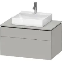 Duravit L-Cube Konsolenwaschtischunterbau wandhängend, inklusive Konsolenplatte, 2 Auszüge, 820x482x550mm, LC4880007070000